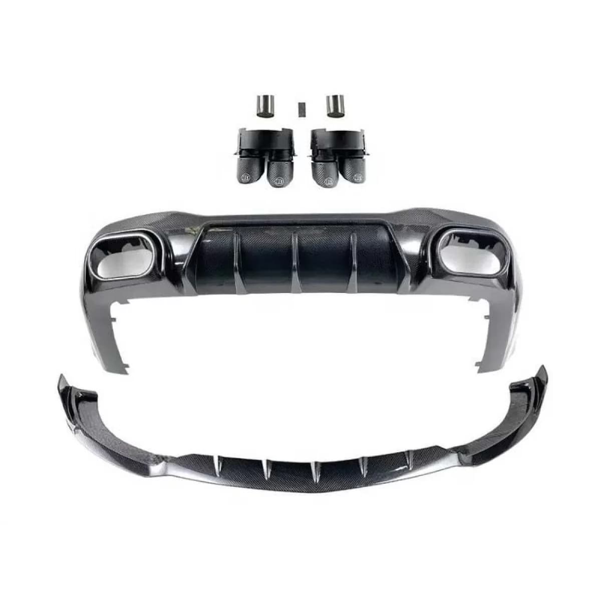 Carbon set BRBS suitable for front and rear bumper of Mercedes A Design GT 4 Door Coupe X290 after 2019