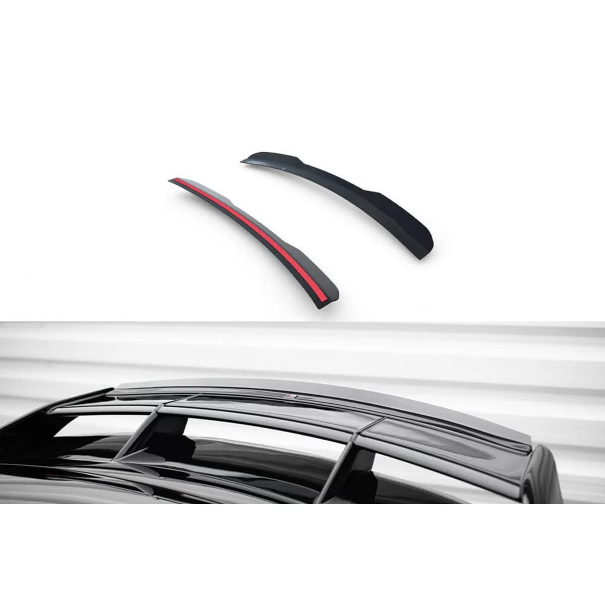 Maxton Design additive for RS type spoiler suitable for Ford Focus 2008-2010, black lacquer