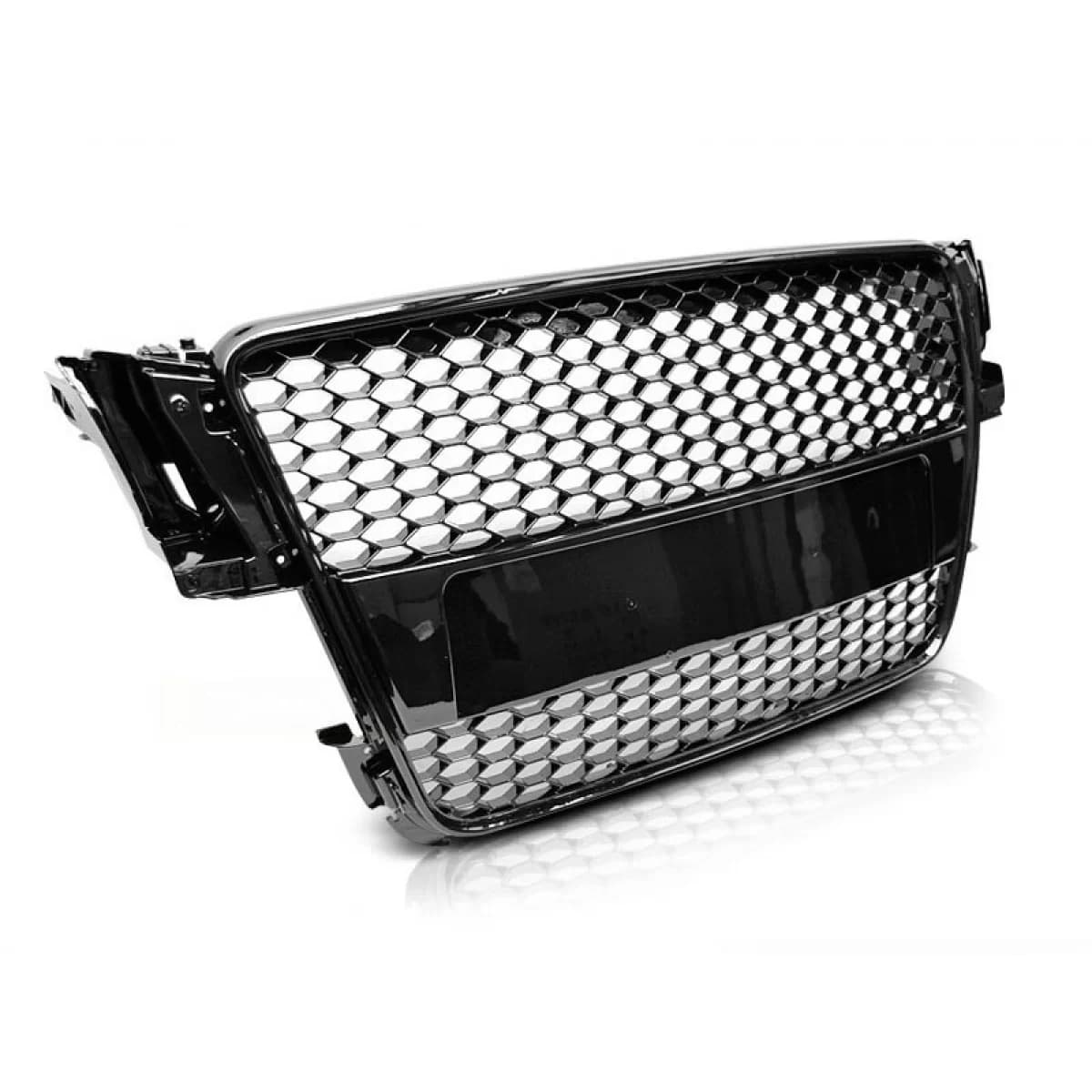 Black lacquer RS type grille suitable for Audi A5 2007-2011 Sportback, coupe, convertible with standard or S-line bumper
