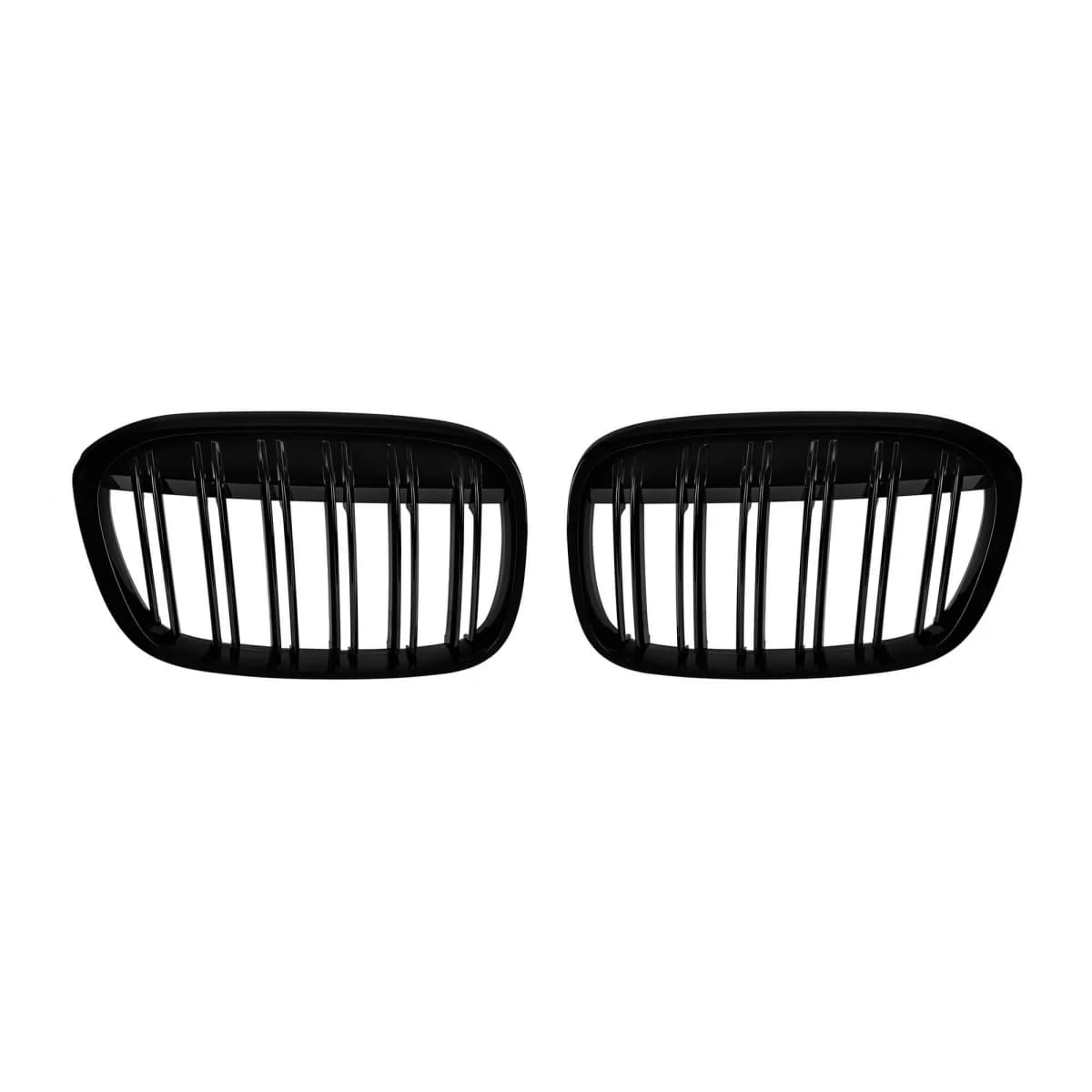 Double slat kidneys in black lacquer suitable for BMW X1 F48 2016-2019