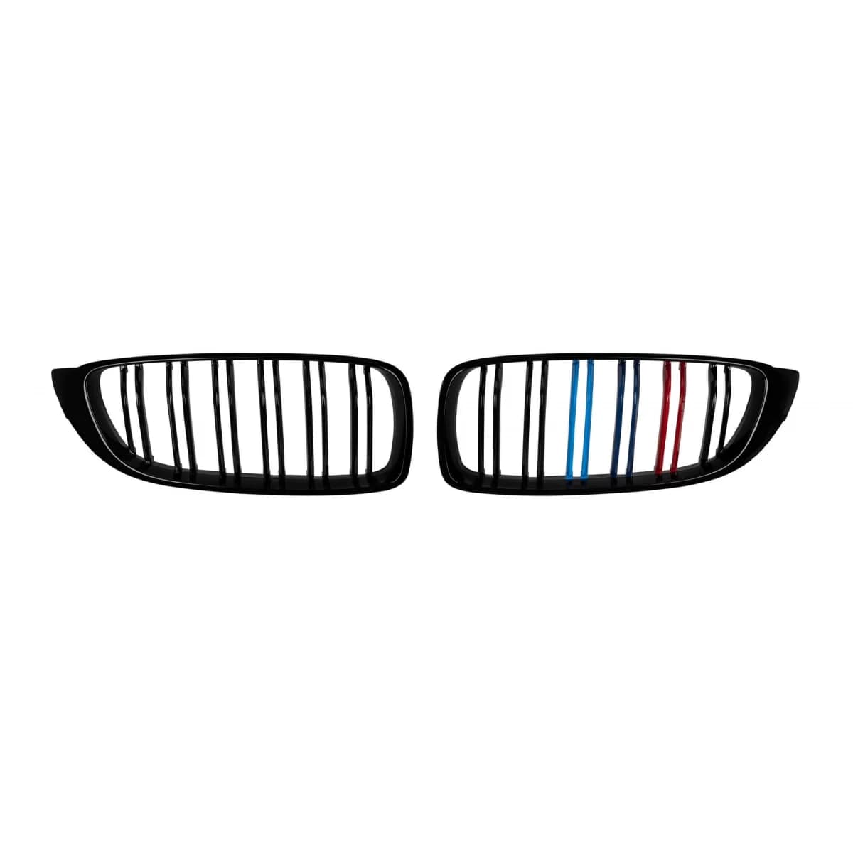 M4 style double slat kidneys, black lacquer with M decoration suitable for BMW Series 4 F32 Coupe, F33 Cabriolet, F36 Gran Coupe after 2013
