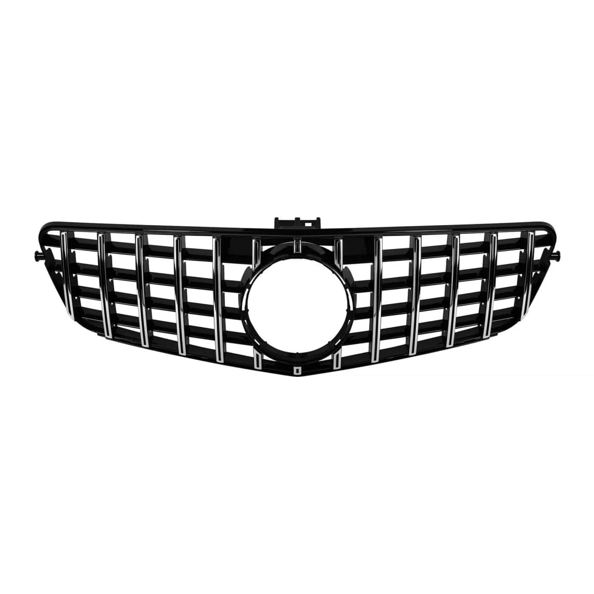 Chrome/black GT style grille suitable for Mercedes C-Class W204 sedan, wagon, coupe 2007-2014