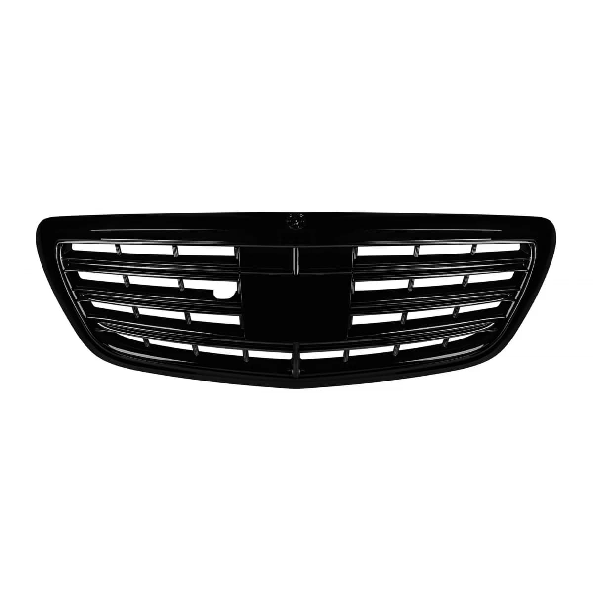 Black lacquer grille type A Design suitable for Mercedes S-Class W222 2013-2020 for the model with Distronic and Night Vision