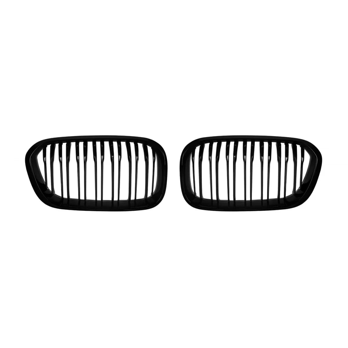 Double slat kidneys in black lacquer suitable for BMW 1 Series F20 with 5 doors, F21 with 3 doors 2015-2019