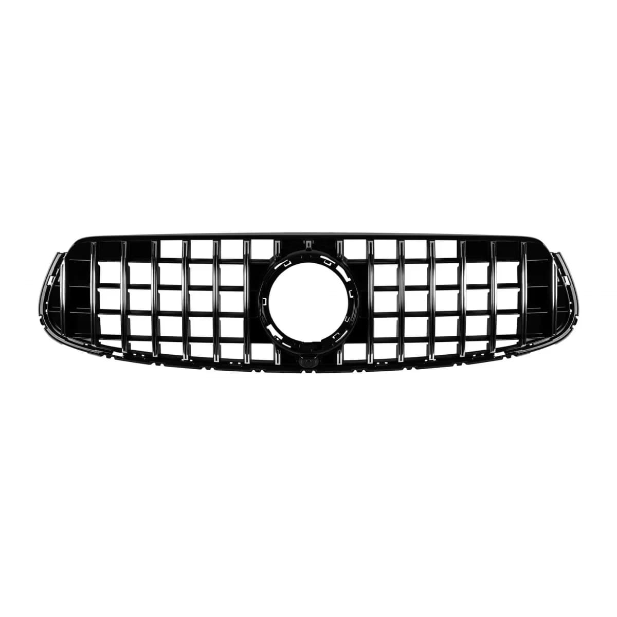 Chrome/black GT style grille suitable for Mercedes GLC SUV X253, GLC Coupe C253 after 2019 with camera opening