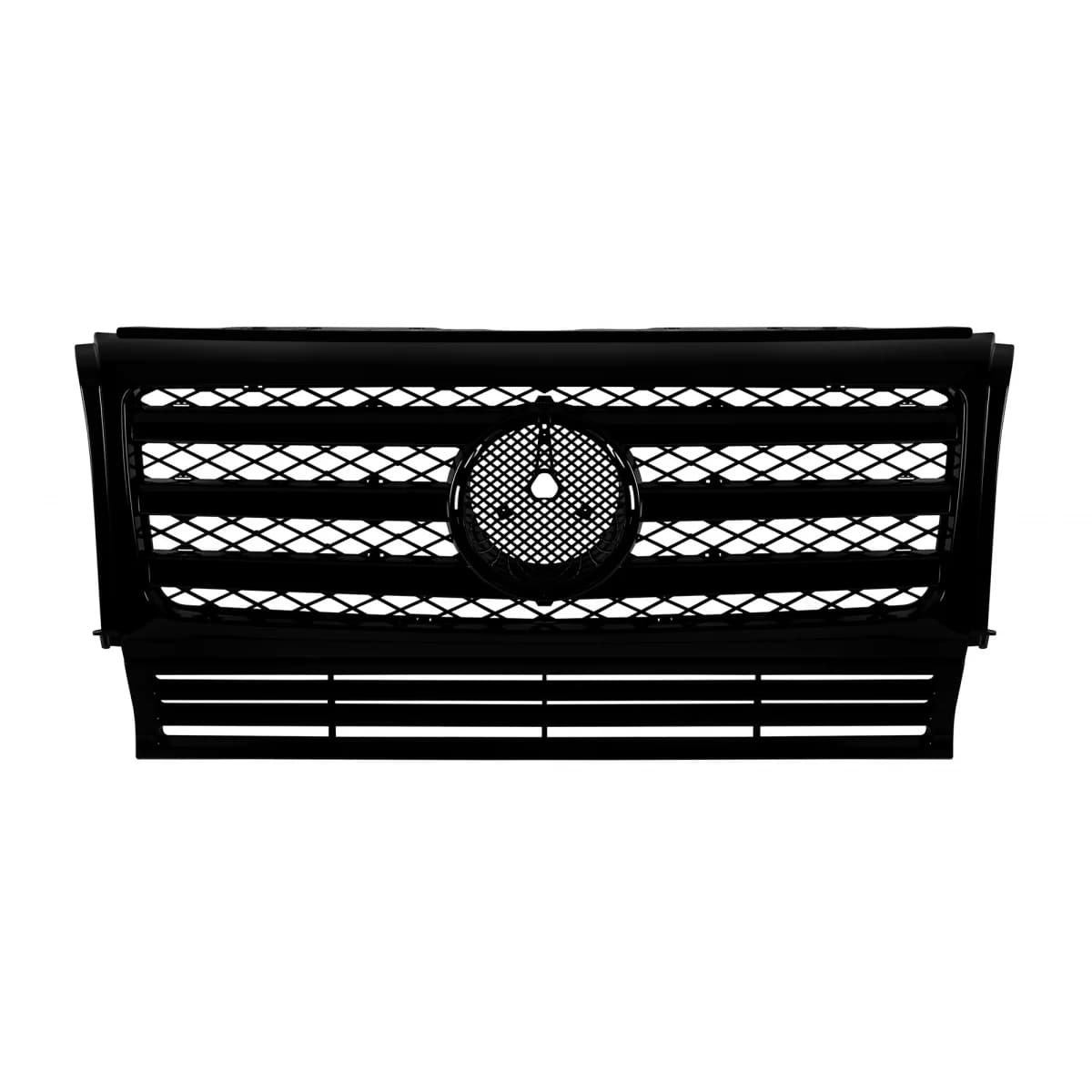 Gloss black 3-slat grille suitable for Mercedes G-class W463 1990-2018