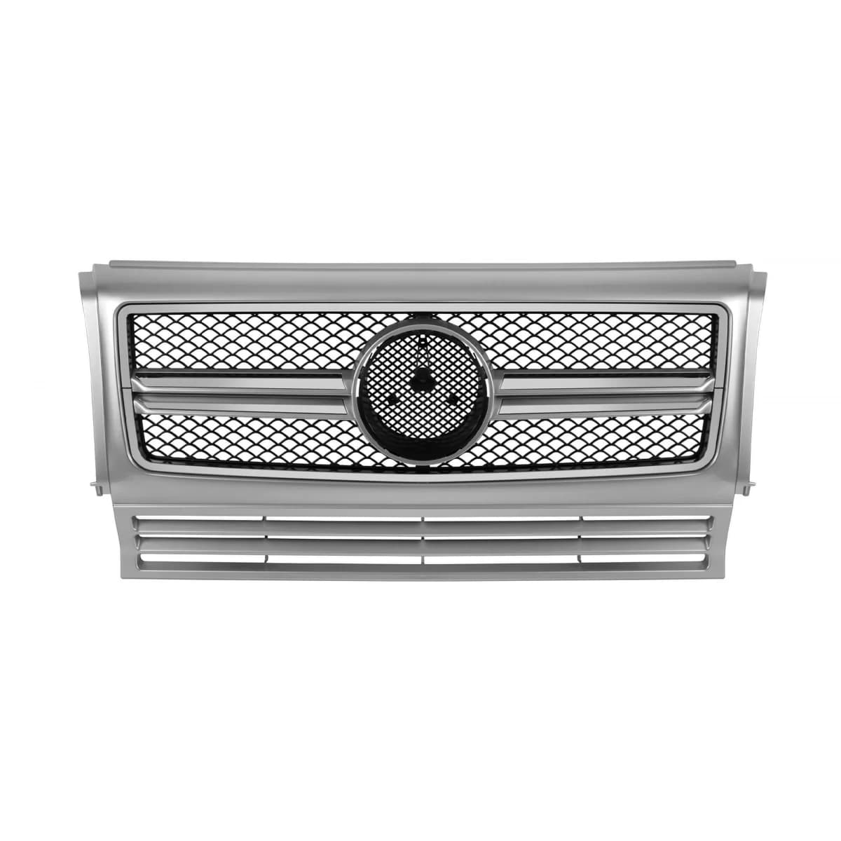 CHROME/GREY GRILLE TYPE A Design suitable for MERCEDES G CLASS W463 1990-2018