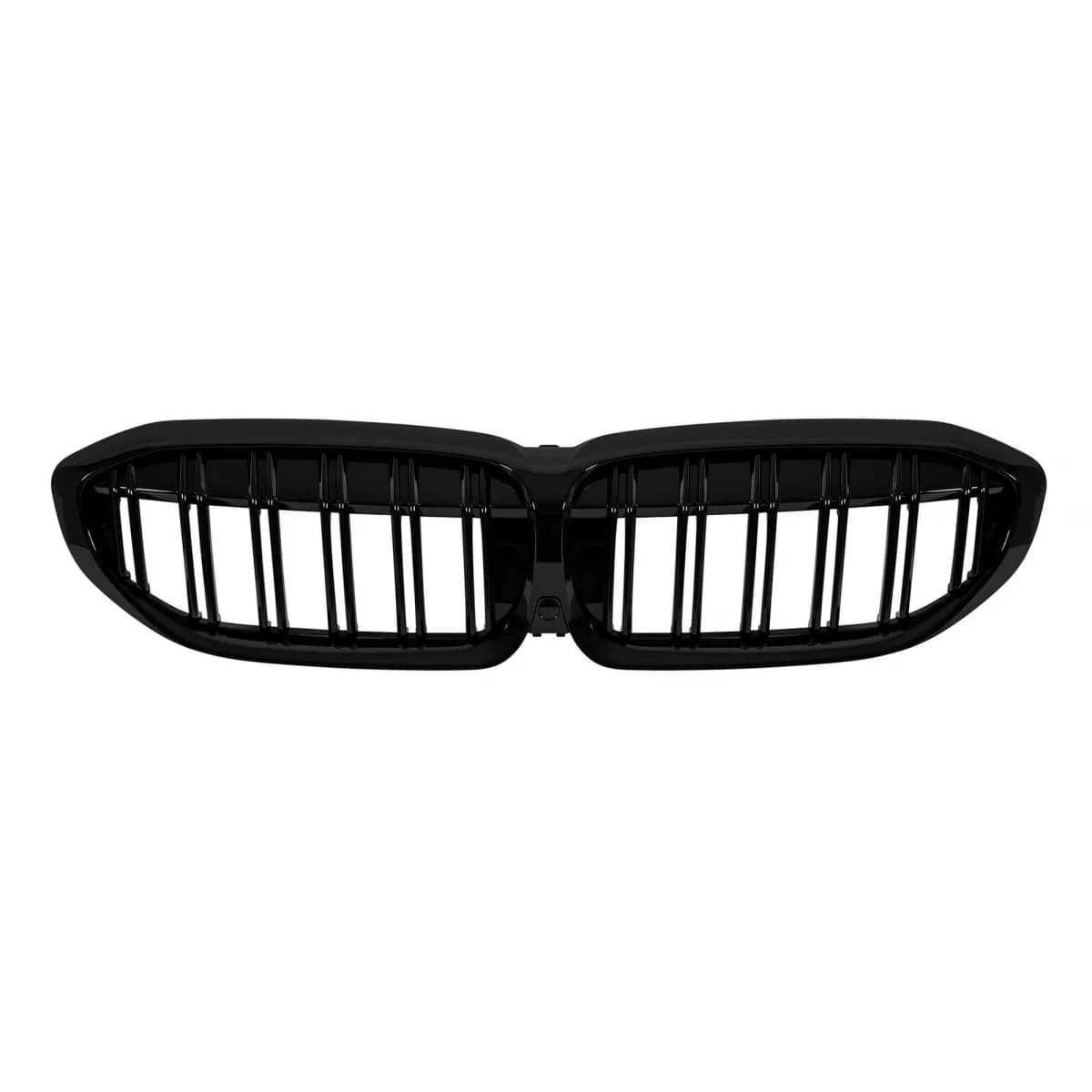 Double slat kidneys in black lacquer suitable for BMW 3 Series G20 sedan, G21 touring 2019-2022