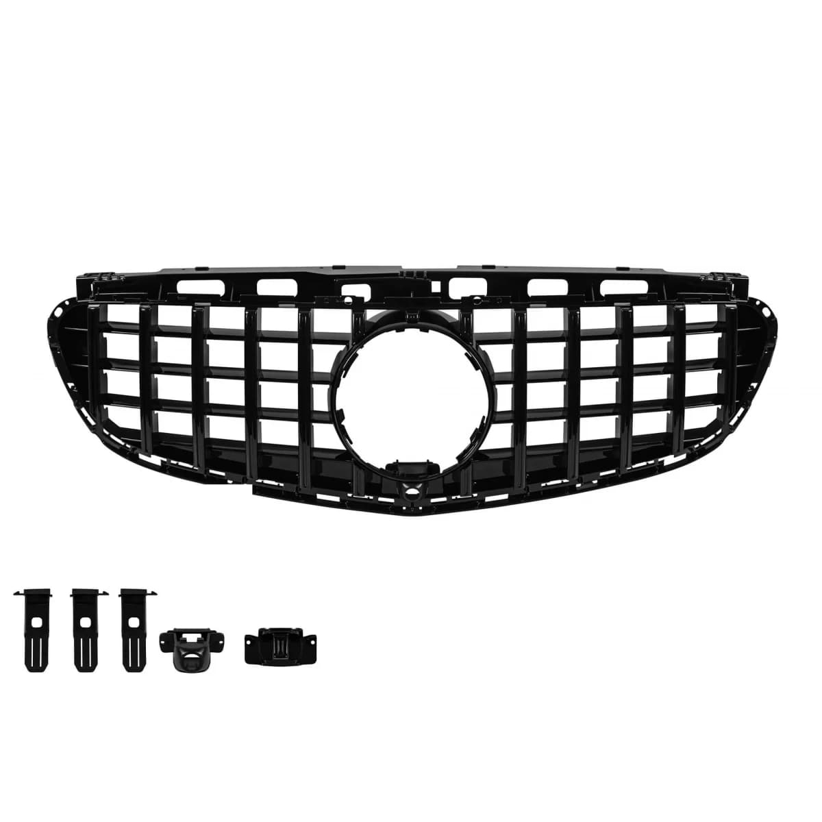 Black lacquer GT type grille suitable for Mercedes E-Class W212 2014-2016