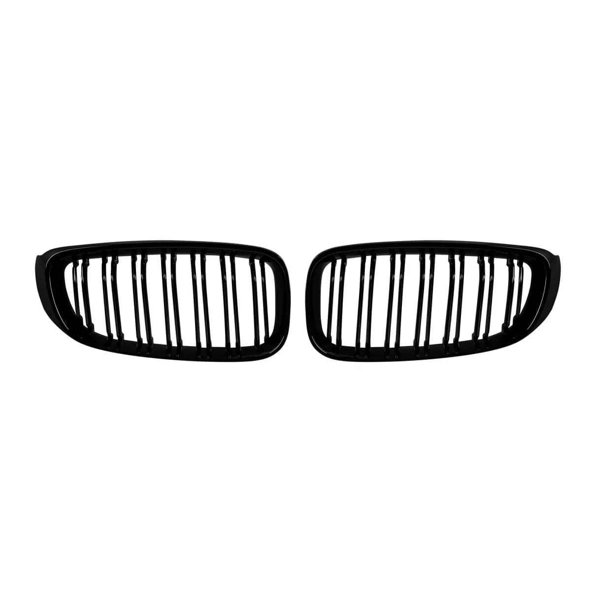 Double slat kidney grilles in black lacquer suitable for BMW 3 Series GT F34 2012-2018