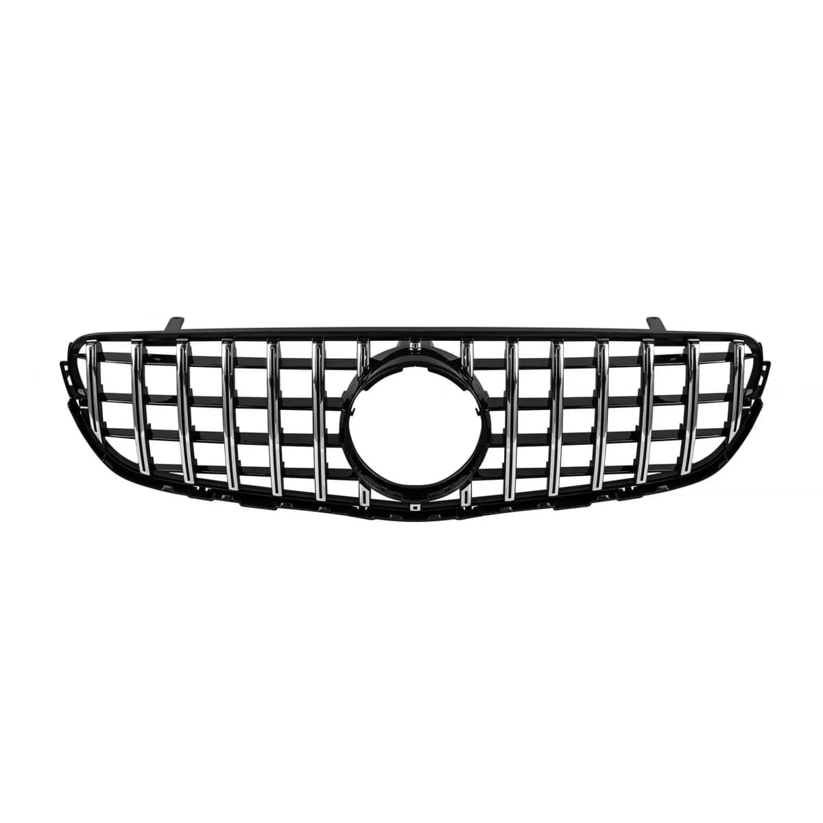 Chrome/black GT style grille suitable for Mercedes GLC SUV X253, GLC Coupe C253 2015-2019 without camera opening