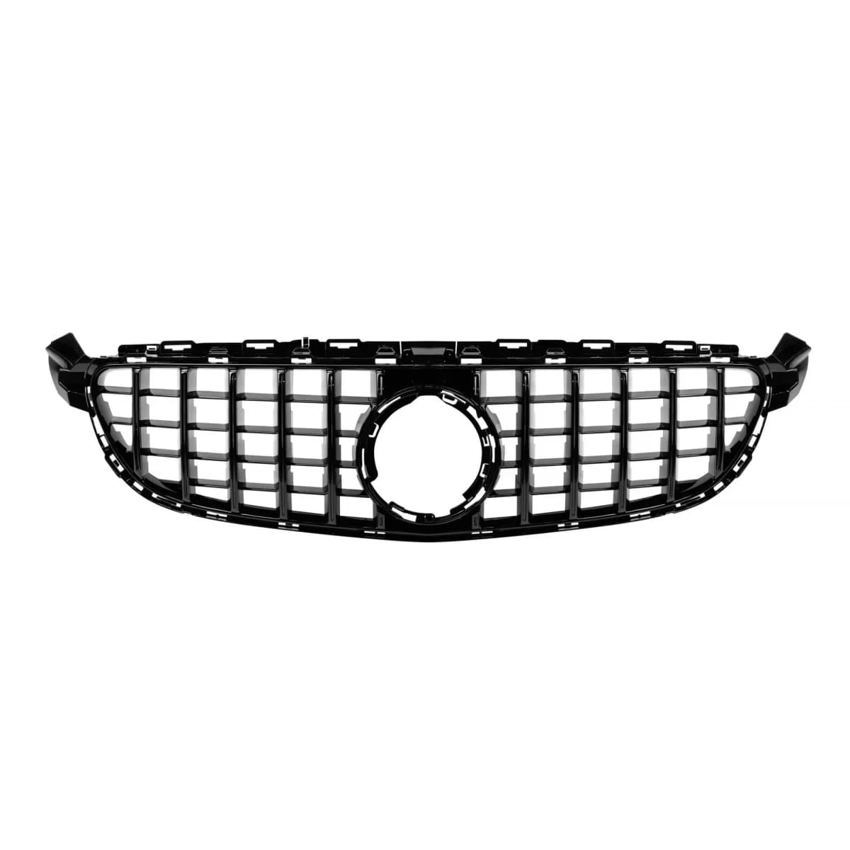 Black lacquer GT type grille suitable for C63 Mercedes C-Class W205 sedan, S205 estate after 2019, for the model with A Design C63 front bumper