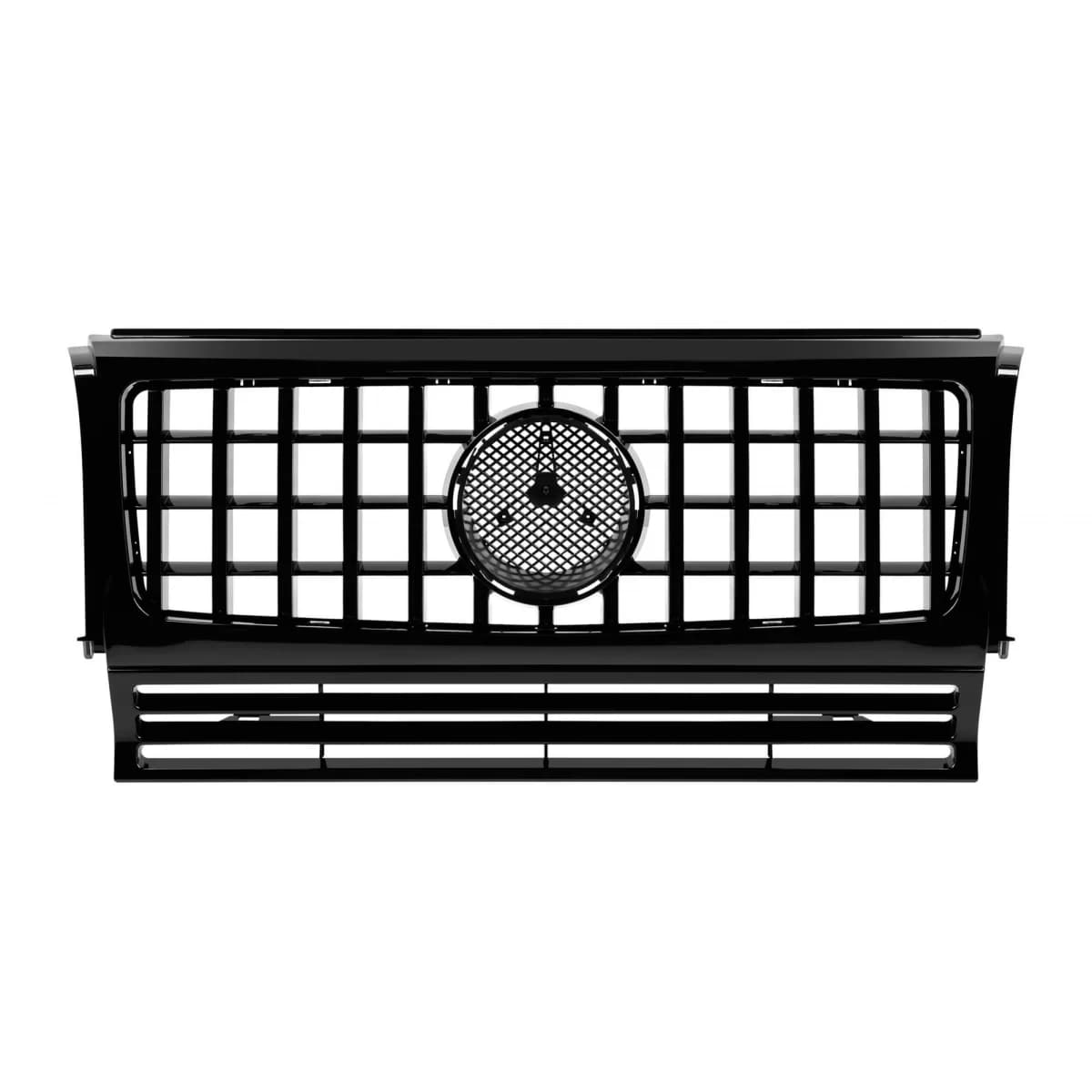 Black gloss GT-style grille suitable for Mercedes G-Class W463 1990–2018