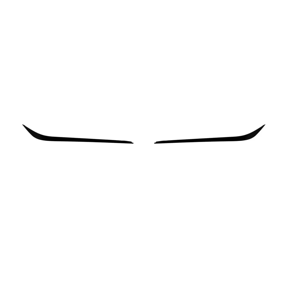 Aero splitters suitable for front CLA45 bumper of Mercedes CLA C117 2013-2019, black lacquer