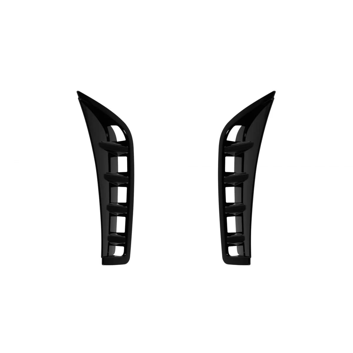 Aero add-ons suitable for front A Design-Line of Mercedes GLC X253 2020-2023, black lacquer