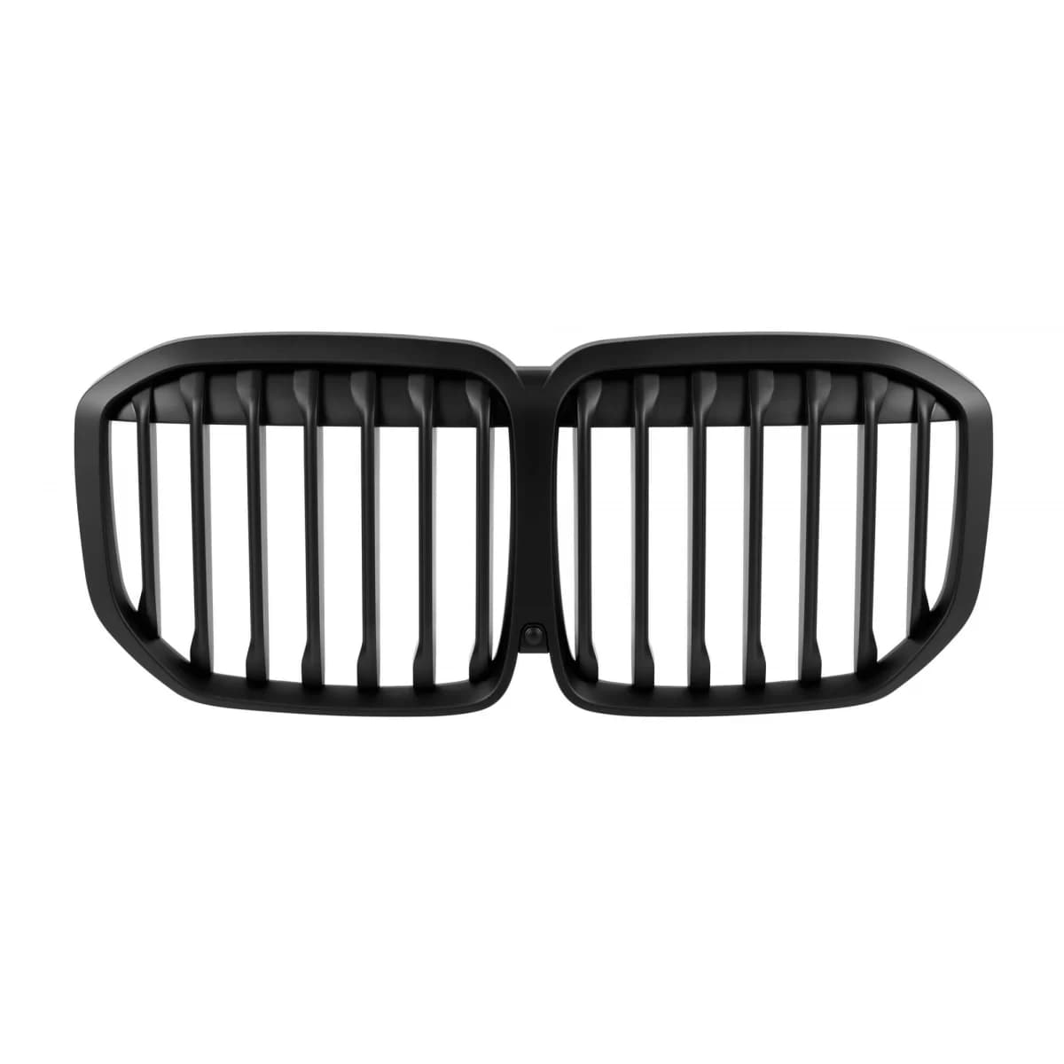 Single ribbed kidney grilles in matte black suitable for BMW X7 G07 2018-2022
