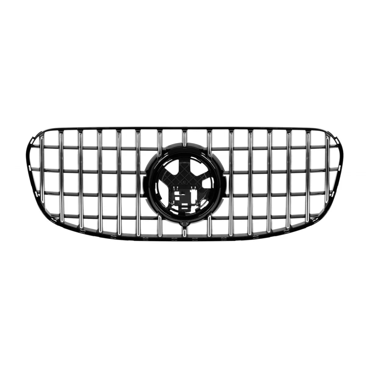 Chrome/black GT style grille suitable for Mercedes GLS X167 after 2024 for A Design Line front bumper