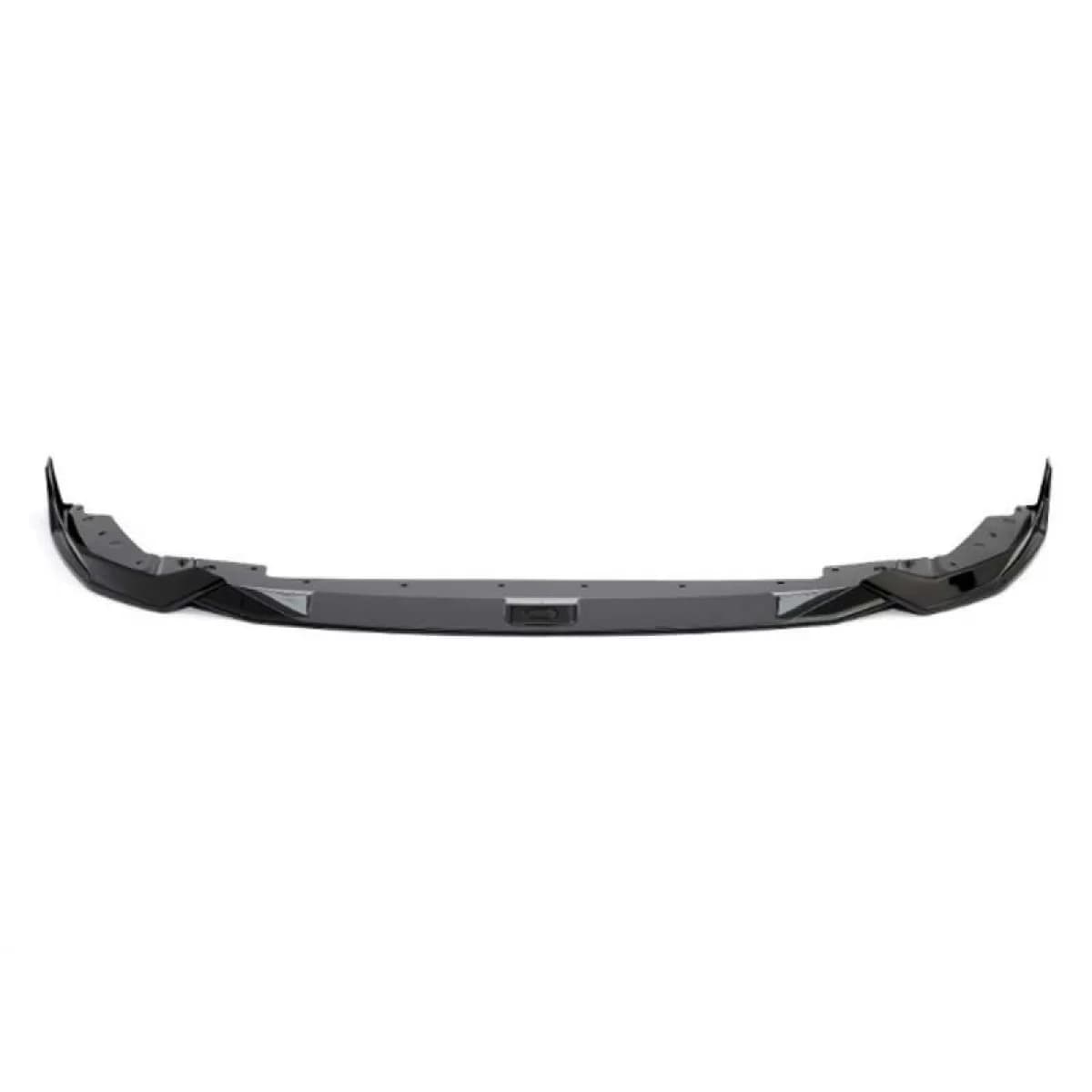 Tuning spoiler suitable for front M bumper of BMW 3 Series G20, G21 after 2019, black lacquer, made of 3 parts