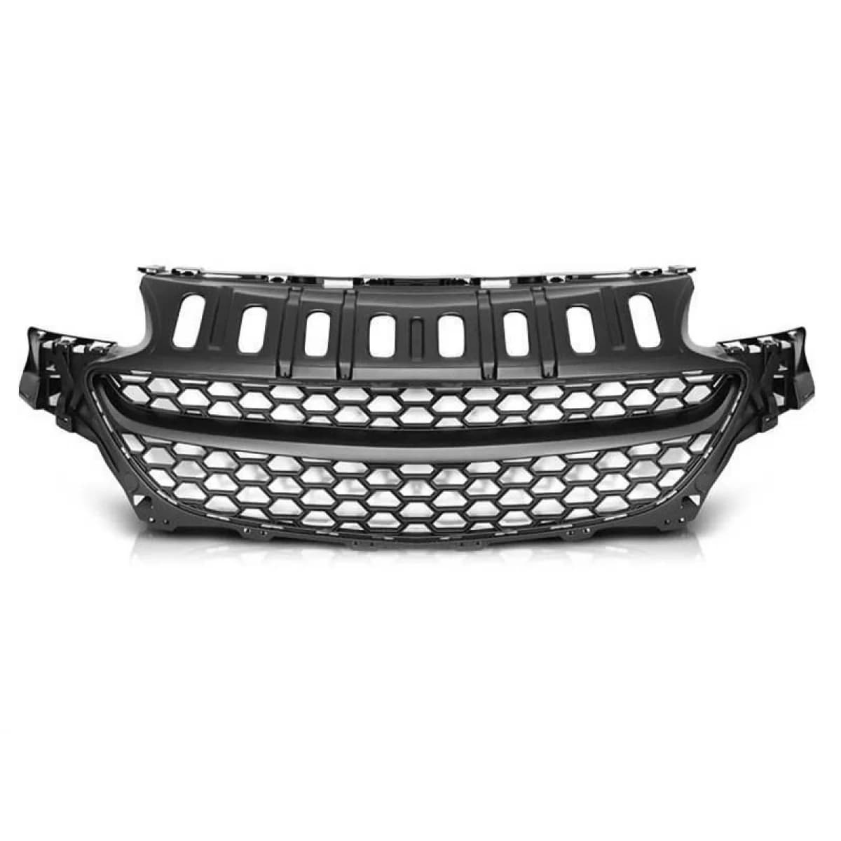 Black matte OPC type grille suitable for Opel Corsa E 2014-2019