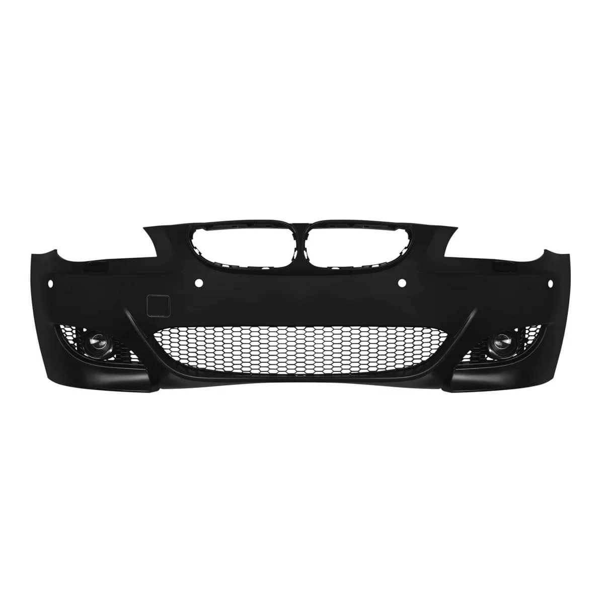 Front M5 bumper suitable for BMW 5 Series E60 sedan, E61 touring 2004-2007 with PDC, with washers, with fog lights