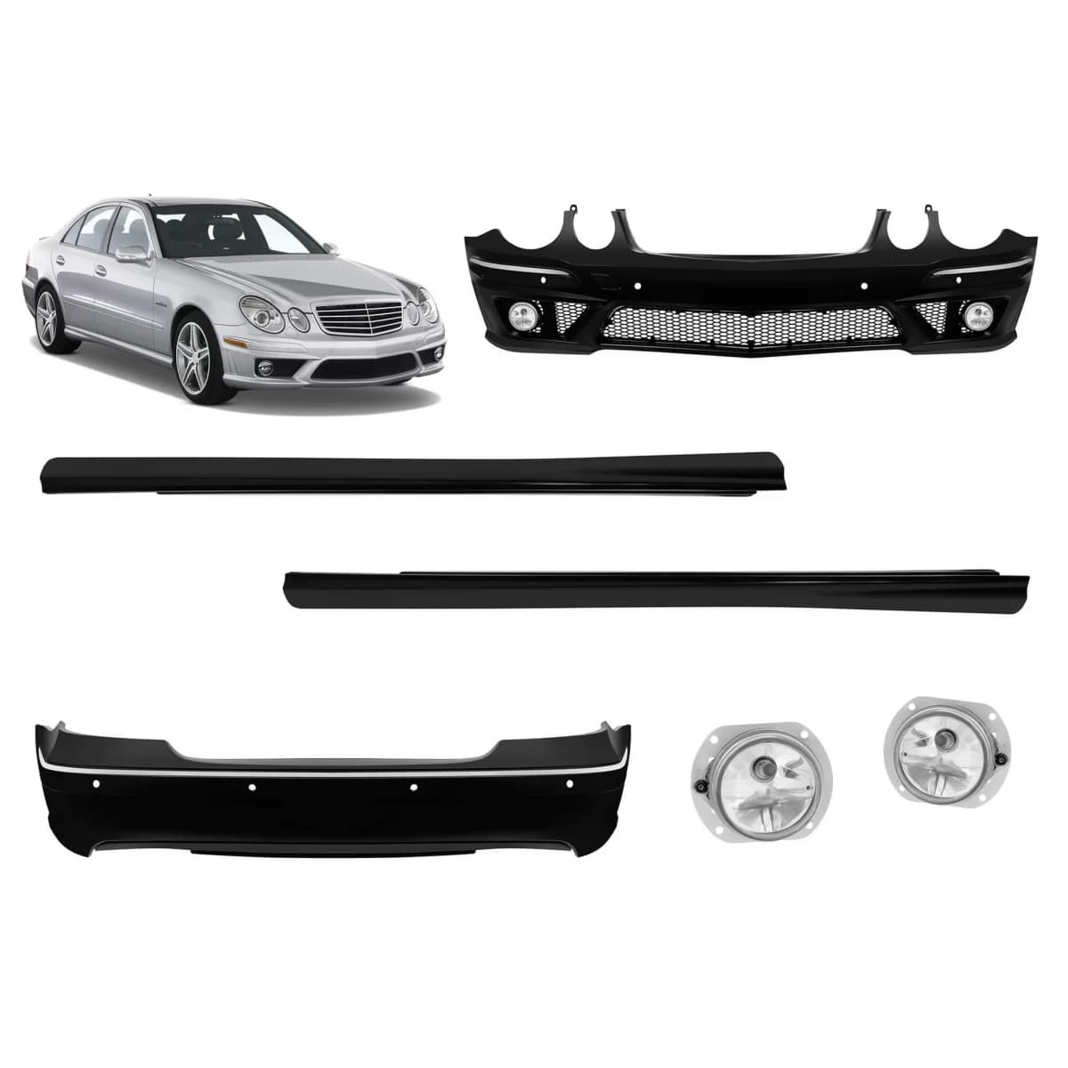 A Design package suitable for Mercedes E-Class W211 sedan 2007-2009