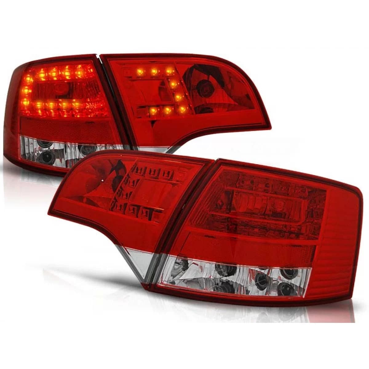 LED tuning tail light set suitable for Audi A4 B7 11.2004-03.2008 estate, left and right
