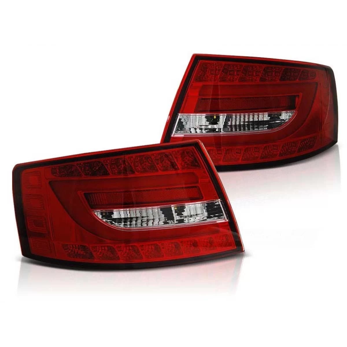 Tuning LED tail light set suitable for Audi A6 C6 04.2004-2008 sedan, version with factory LED tail lights (7-pin connector), left and right
