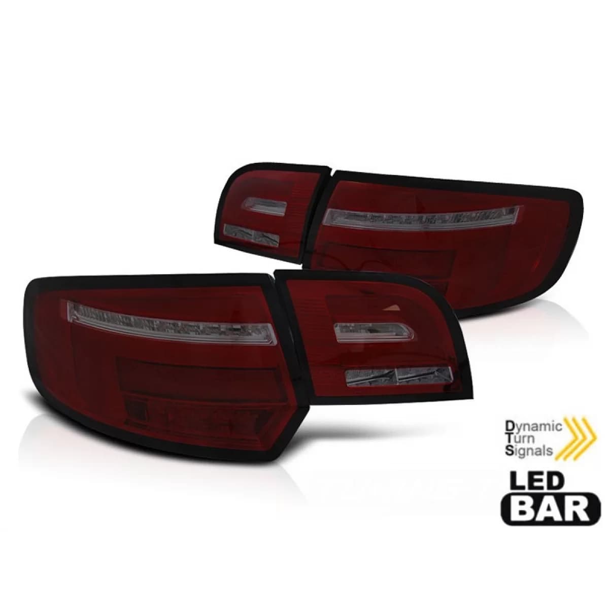 LED tuning tail light kit suitable for Audi A3 8P sportback 2003-2008 smoked base, left and right