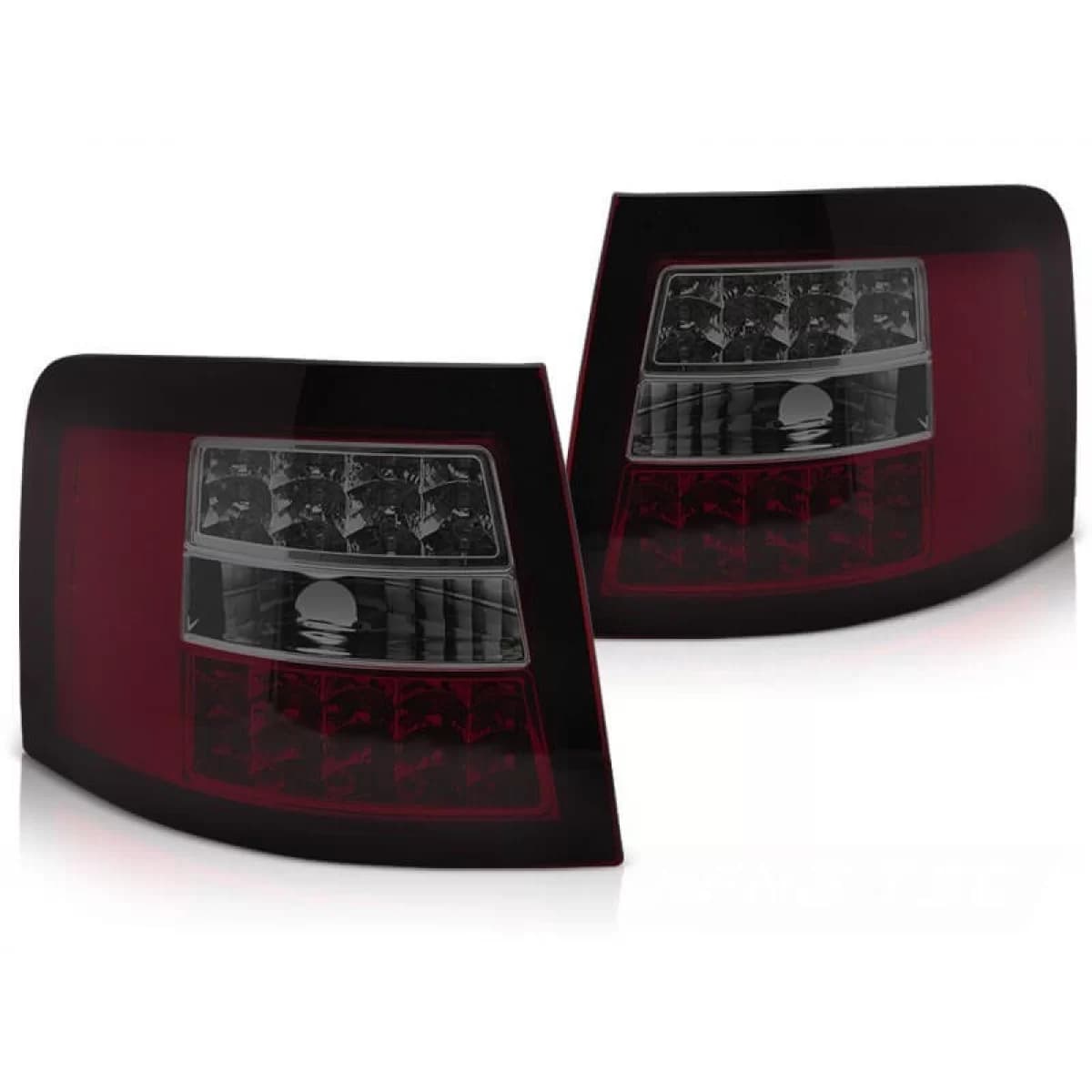 LED tuning tail light set suitable for Audi A6 C5 estate 1997-2004 red/smoked, left and right