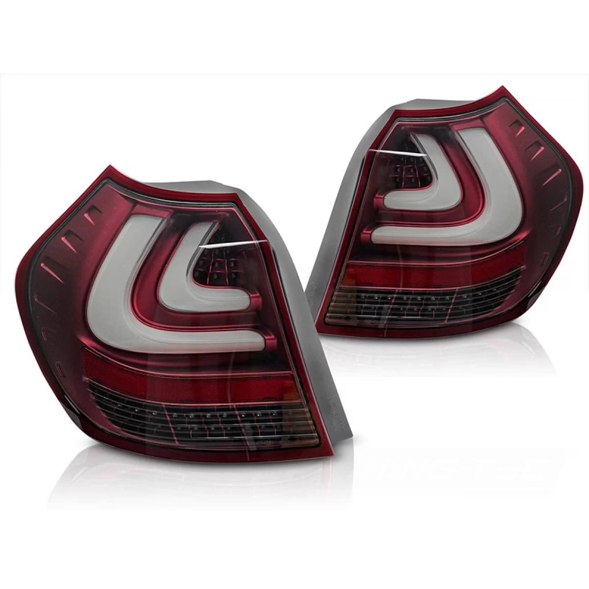 LED tail light set suitable for BMW Series 1 E87 2004-2007, with red base, left and right
