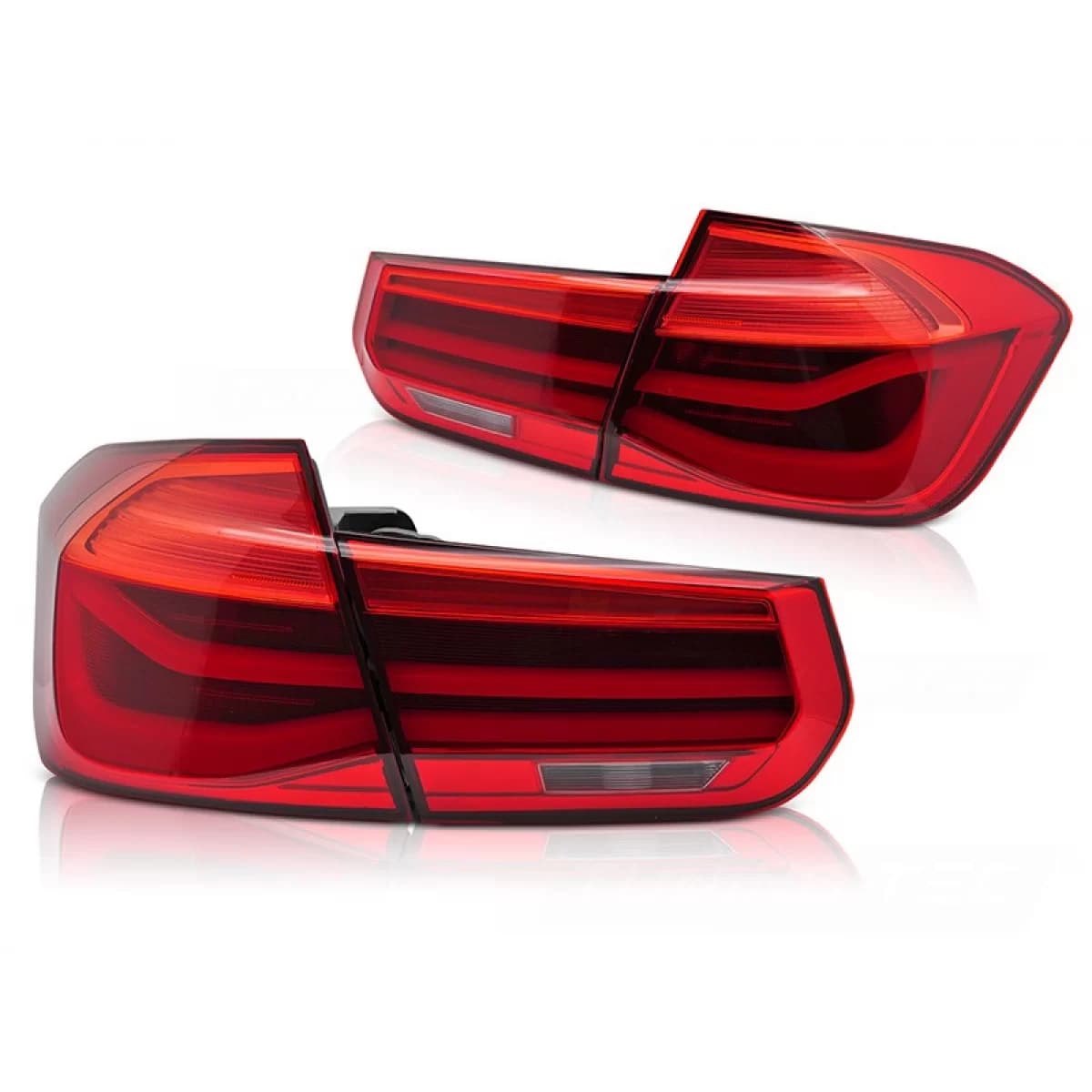LED tail light set suitable for BMW 3 Series F30 sedan 2011-2018, red base, left and right