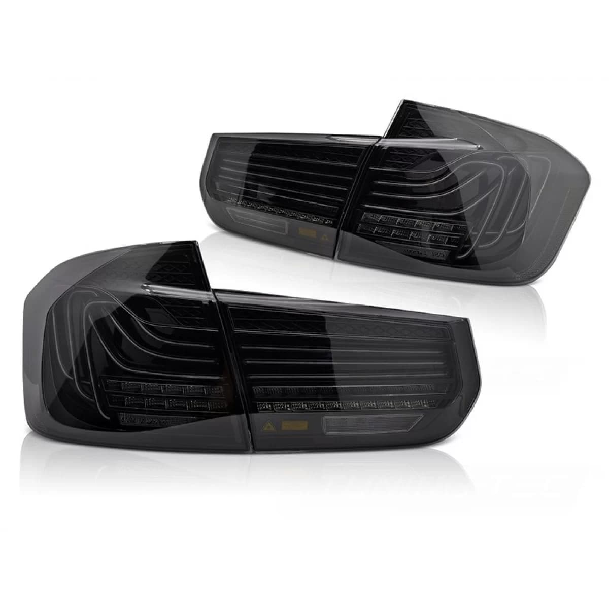 LED tail light set suitable for BMW 3 Series F30 sedan 2011-2018, with smoked base, left and right