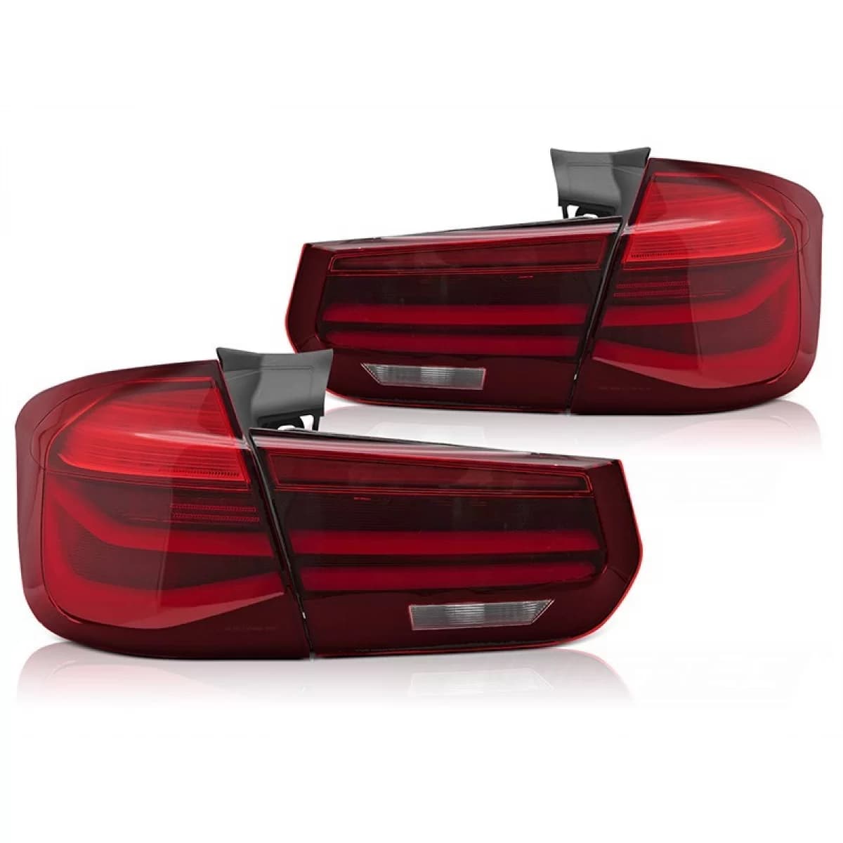 LED tail light set suitable for BMW 3 Series F31 Touring 2011-2018 with dynamic indicators, red base, left and right