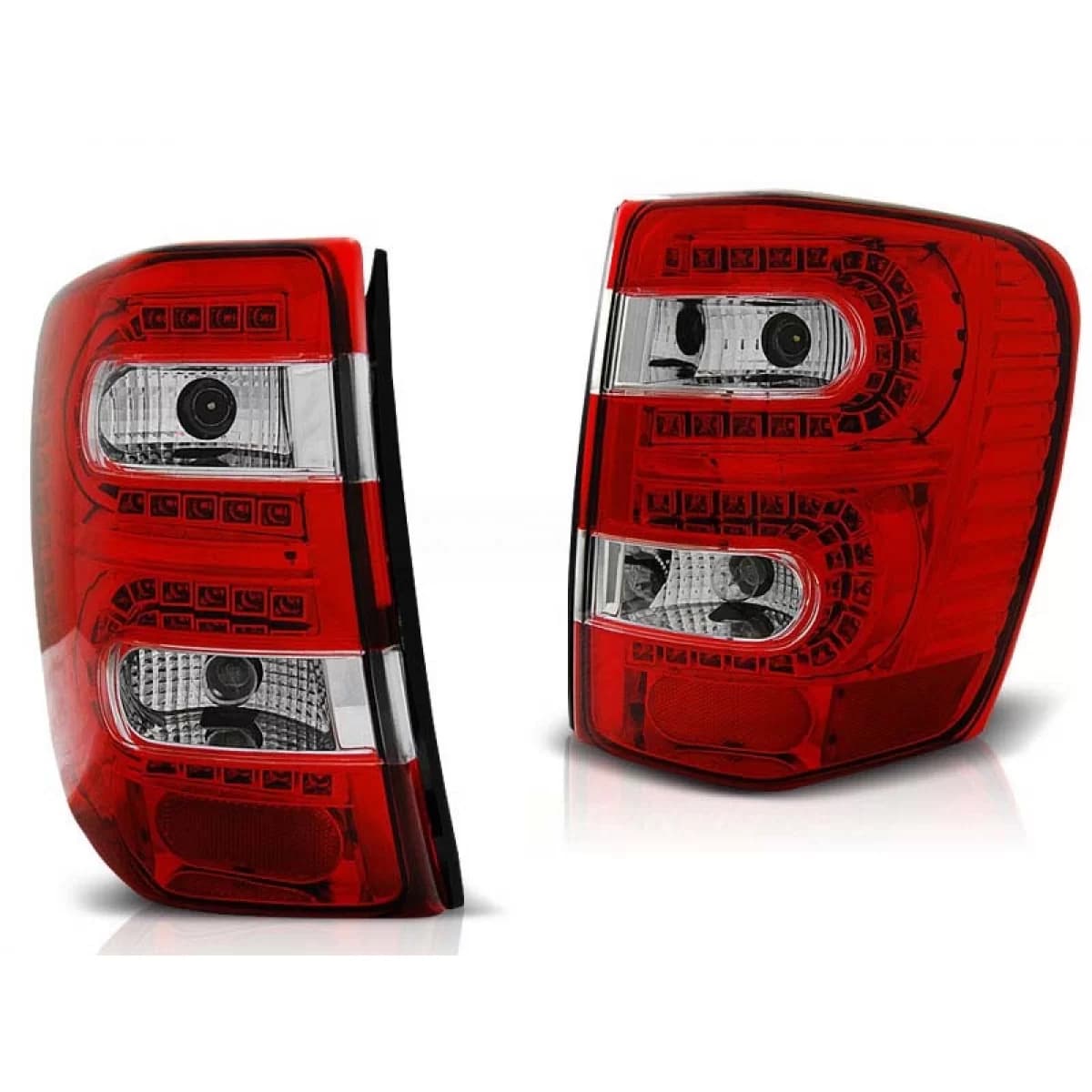 LED tuning tail light set suitable for Jeep Grand Cherokee 1999-05.2005 red/white, left and right