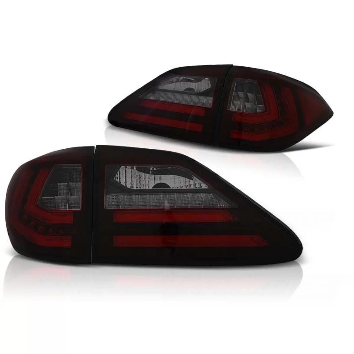 LED tuning tail light set suitable for Lexus RX III 350 2009-2012 red/smoked, left and right