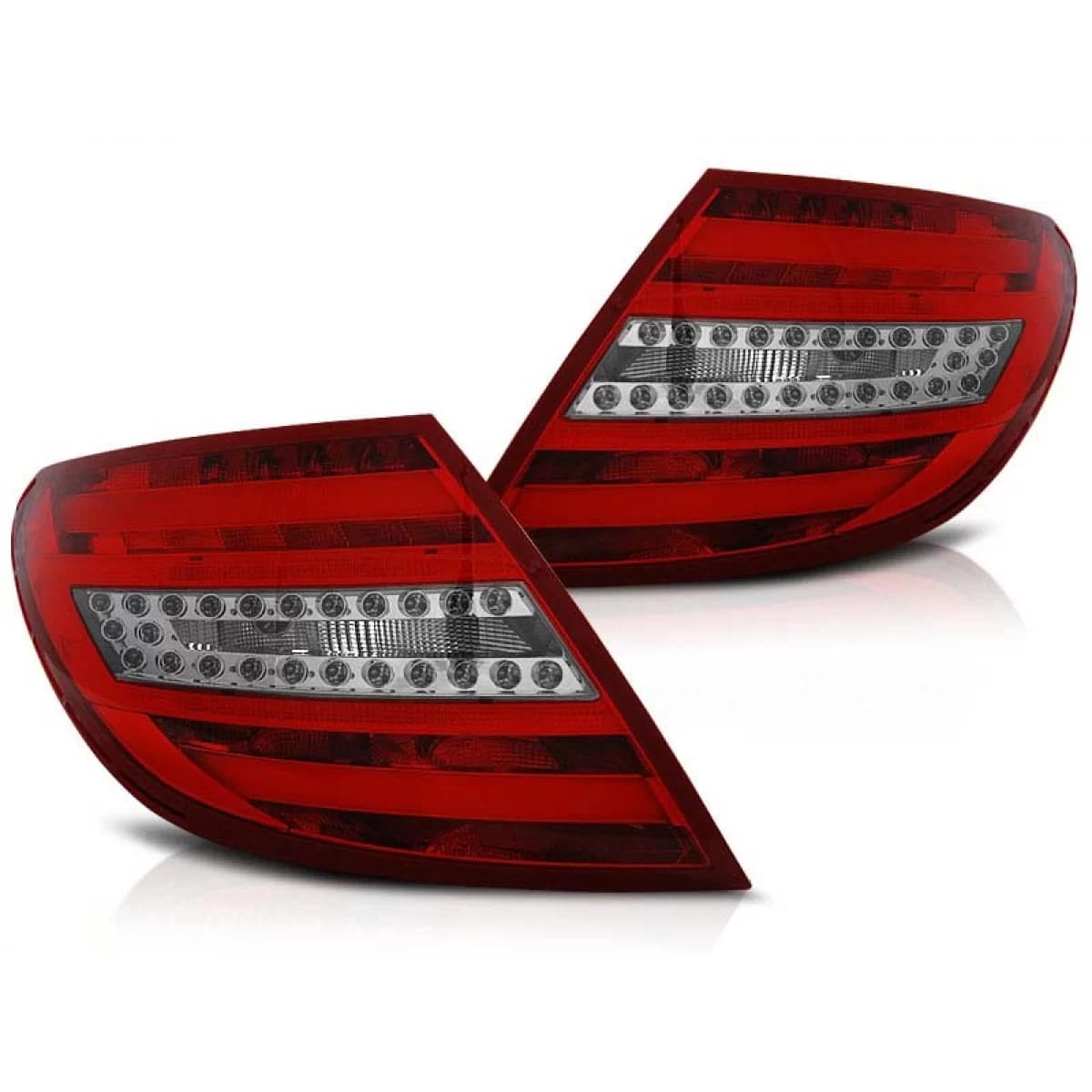 Tuning LED tail light set suitable for Mercedes C-Class W204 2007-2010 sedan, left and right
