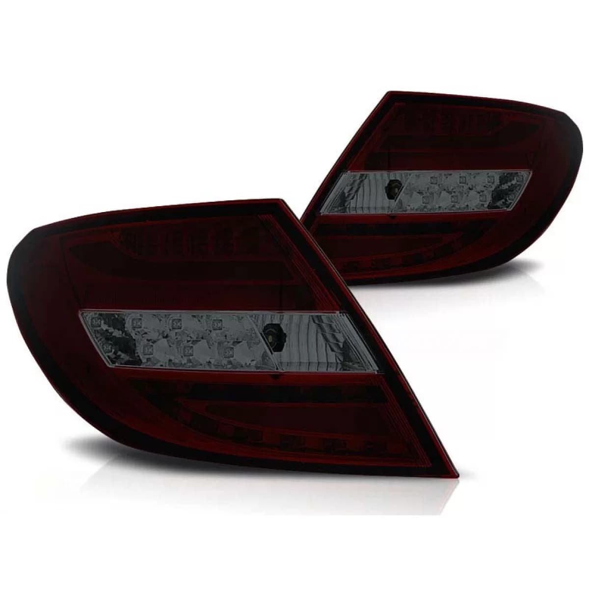 Tuning LED tail light set suitable for Mercedes C-Class W204 2007-2010 sedan, left and right