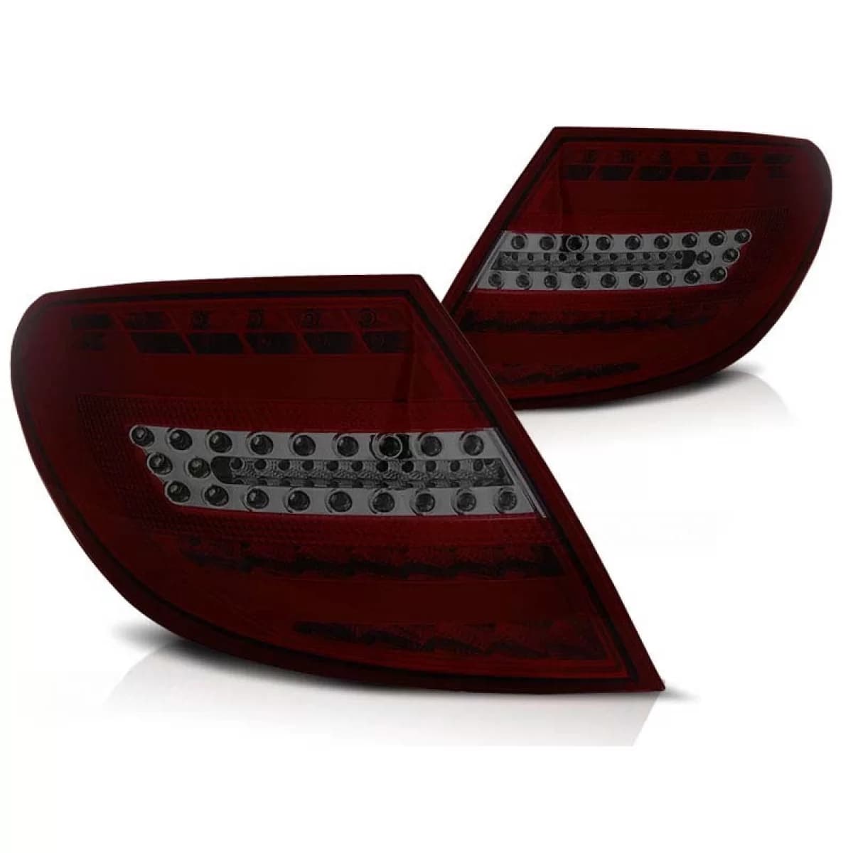 Tuning LED tail light set suitable for Mercedes C-Class W204 2007-2010 sedan, left and right