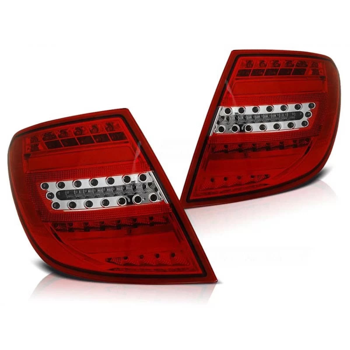Tuning LED tail light set suitable for Mercedes C-Class W204 2007-2010 estate, left and right