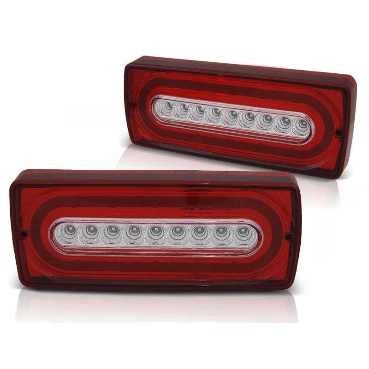 Tuning LED tail light kit suitable for Mercedes G-Class W463 1990-2018 red/white, left and right