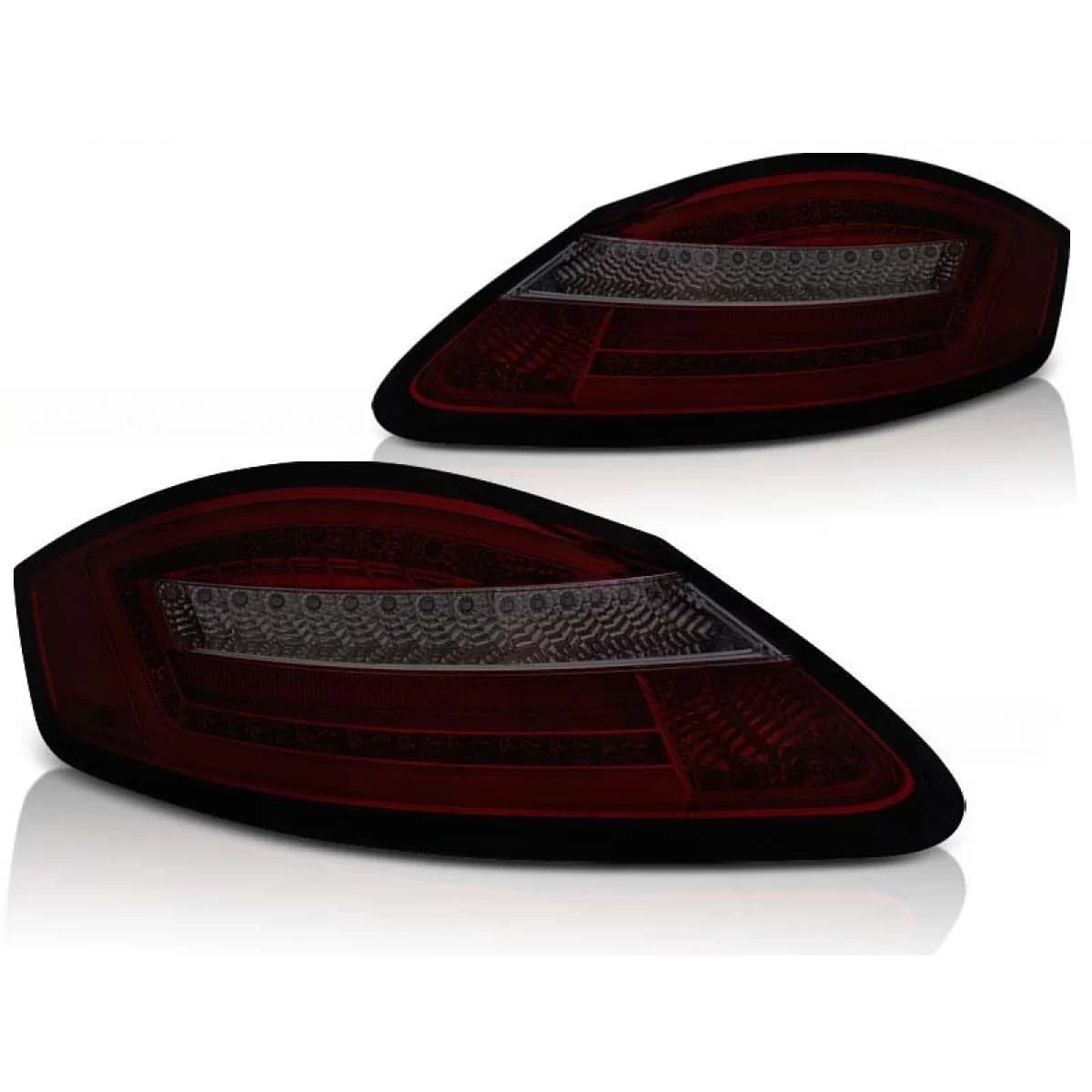 LED tuning tail light set suitable for Porsche Boxster 987/Cayman 2005-2008 red/smoked, left and right