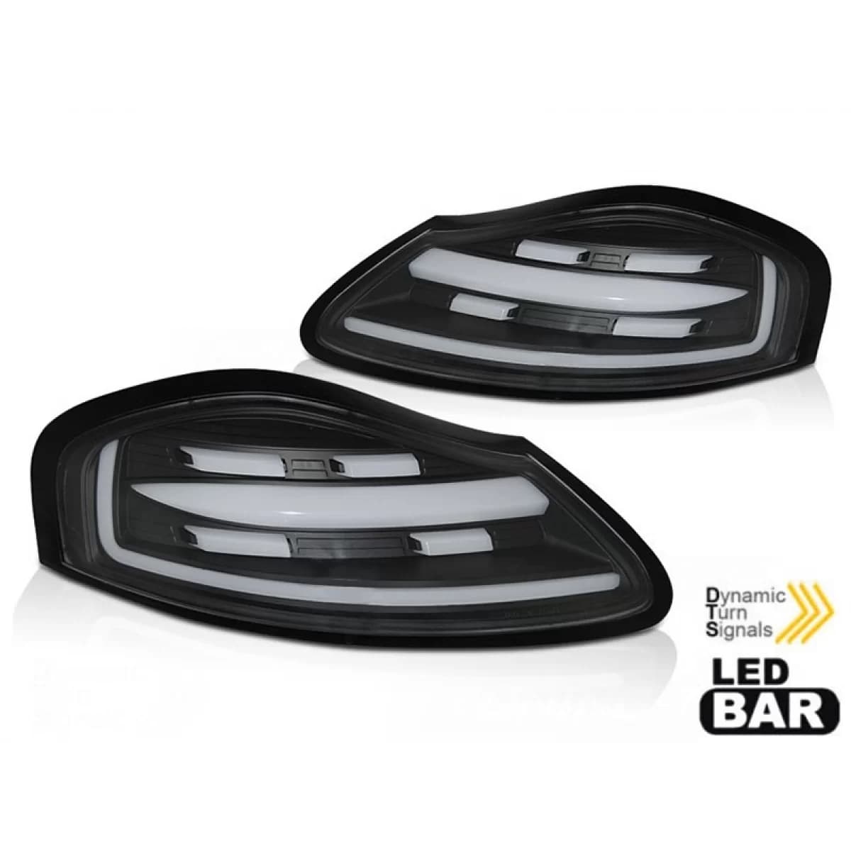 LED tail light set suitable for Porsche Boxster 986 1996-2004, black base, left and right