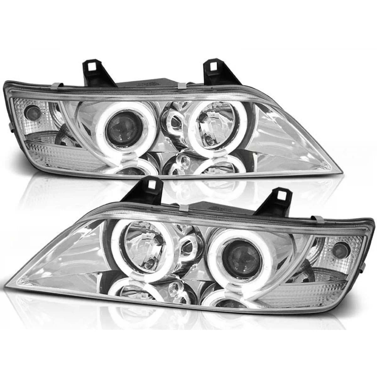 Tuning headlight kit with halogen angel eyes suitable for BMW Z3 01.1996-2002 coupe / convertible, left and right