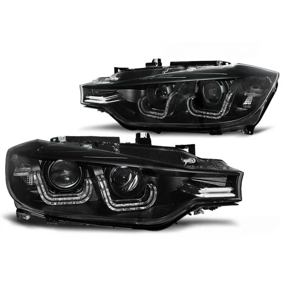 Tuning headlight set with genuine DRL lights suitable for BMW 3 F30/F31 10.2011, left and right