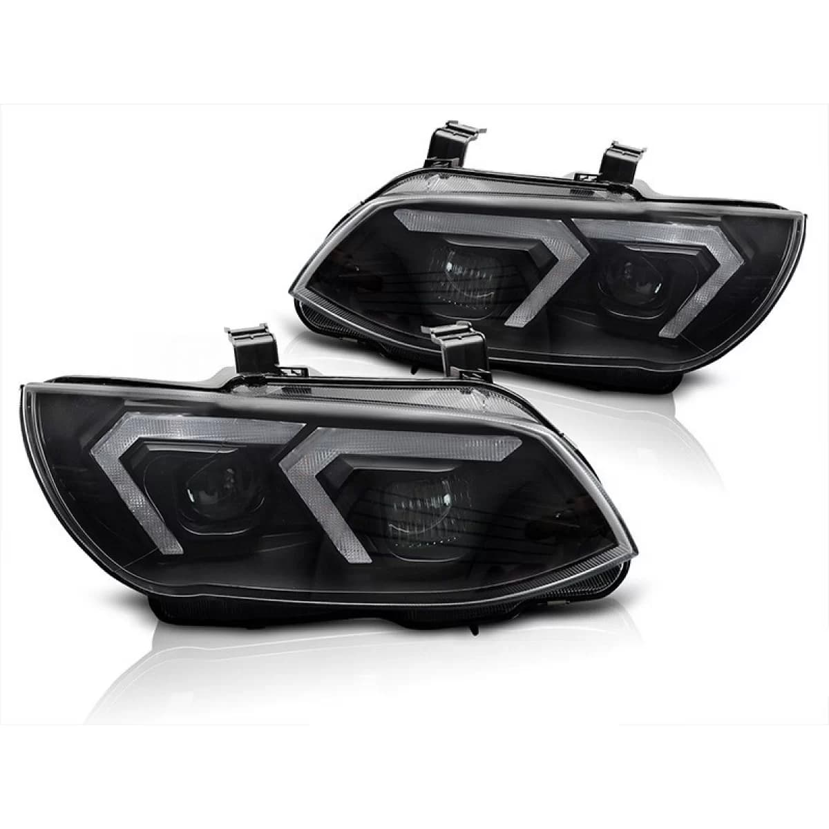 Xenon headlight kit suitable for BMW 3 Series E92 coupe, E93 convertible 2010-2013 with black base, for models with factory DRL lights, without AFS, left and right