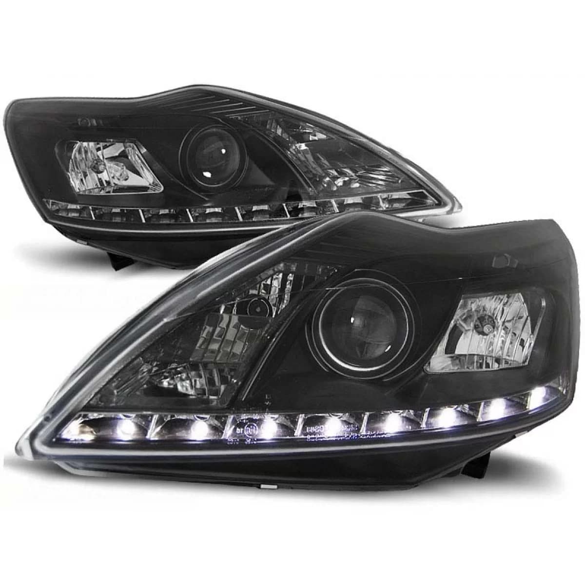 Tuning headlight set with LED lights suitable for Ford FOCUS MK2 02.2008-2010, left and right