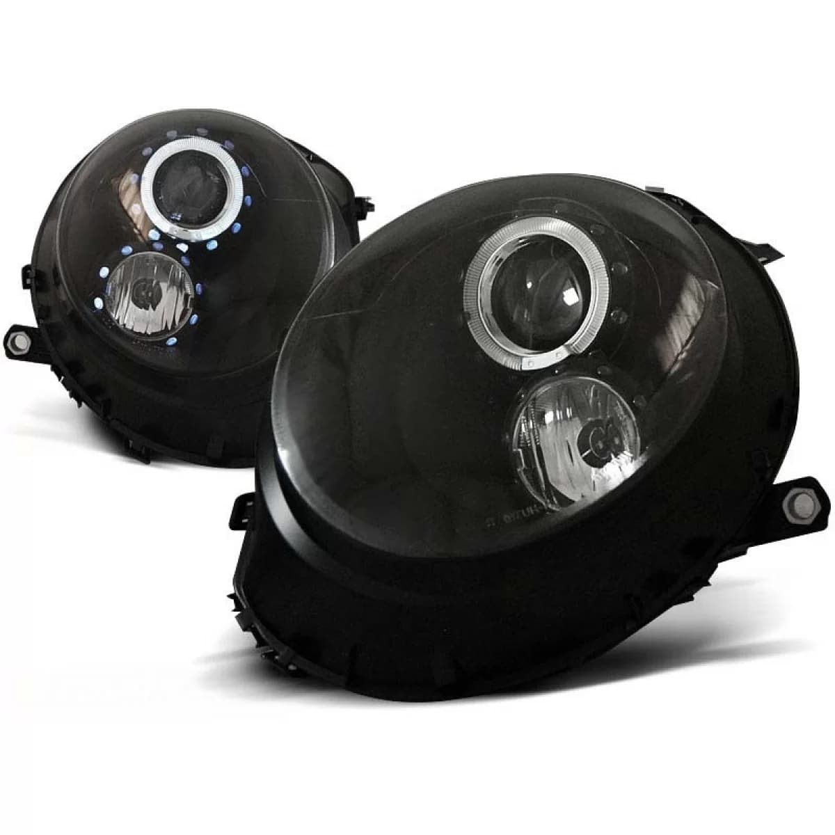 Tuning headlight kit with angel eyes suitable for MINI COOPER R55/R56/R57 2006-2014, left and right