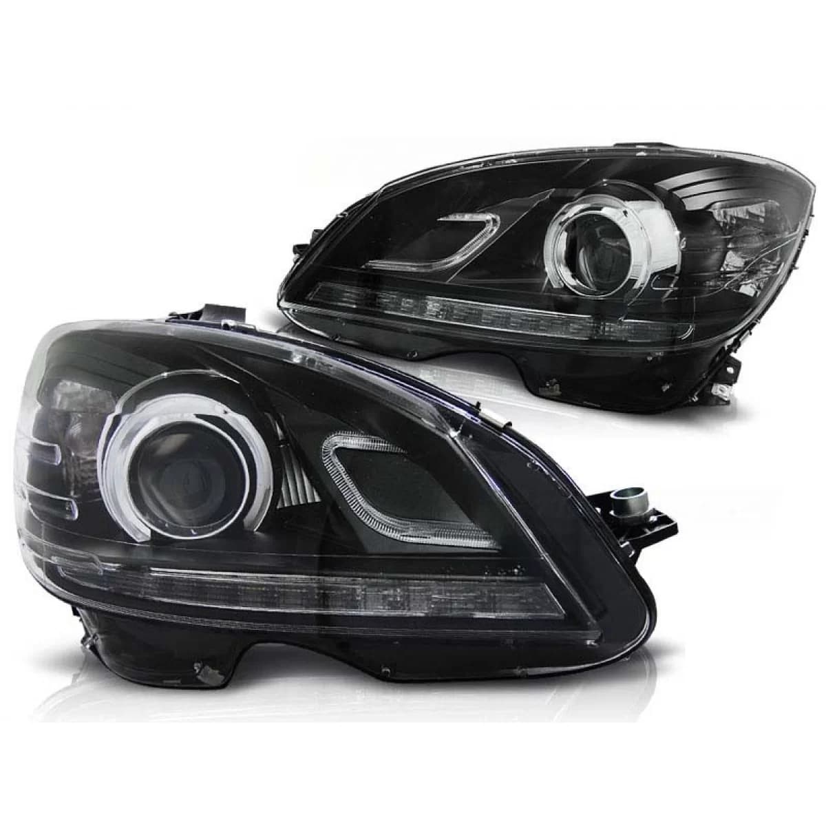 Tuning headlight set suitable for MERCEDES W204 C-CLASS 2007-2010, left and right