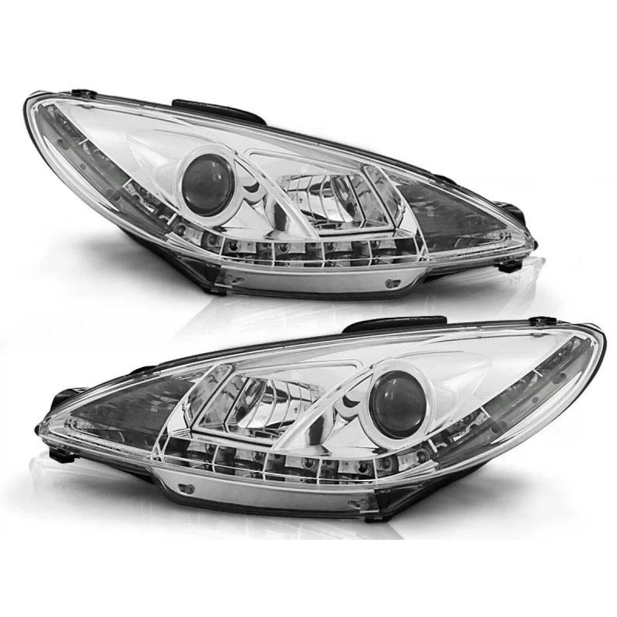 Tuning headlight set suitable for PEUGEOT 206 10.1998-2002, left and right