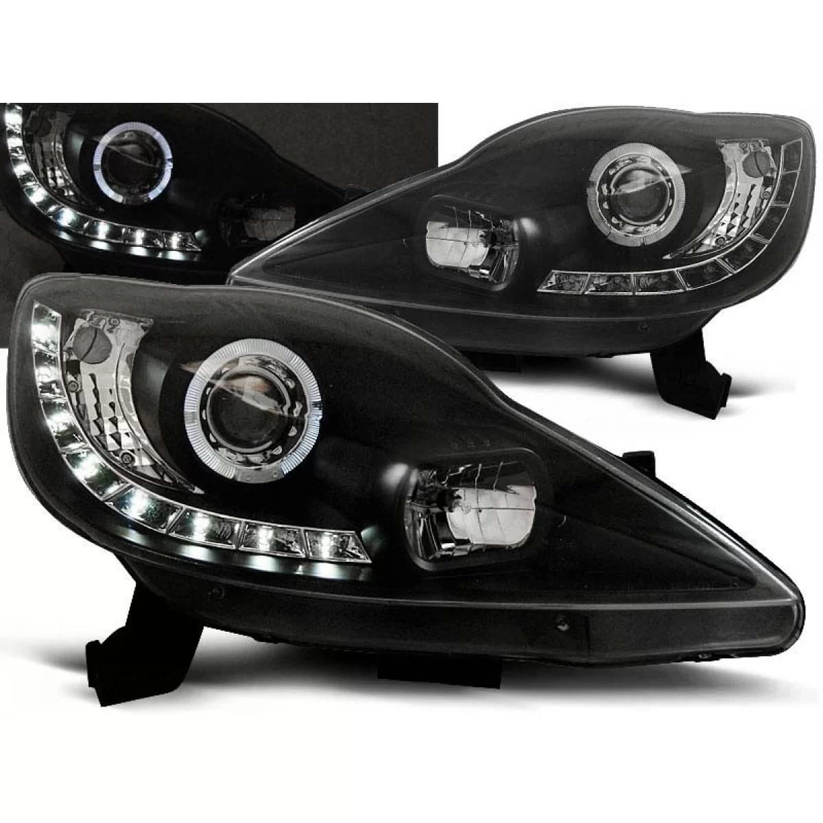 Tuning headlight set suitable for PEUGEOT 107 2005-2011, left and right